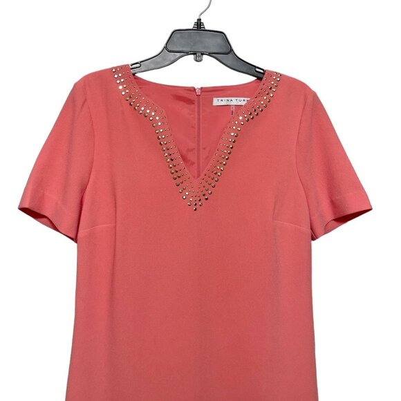 Trina Turk Heatwave Dress in Ginger, Size 8 - Picture 4 of 10